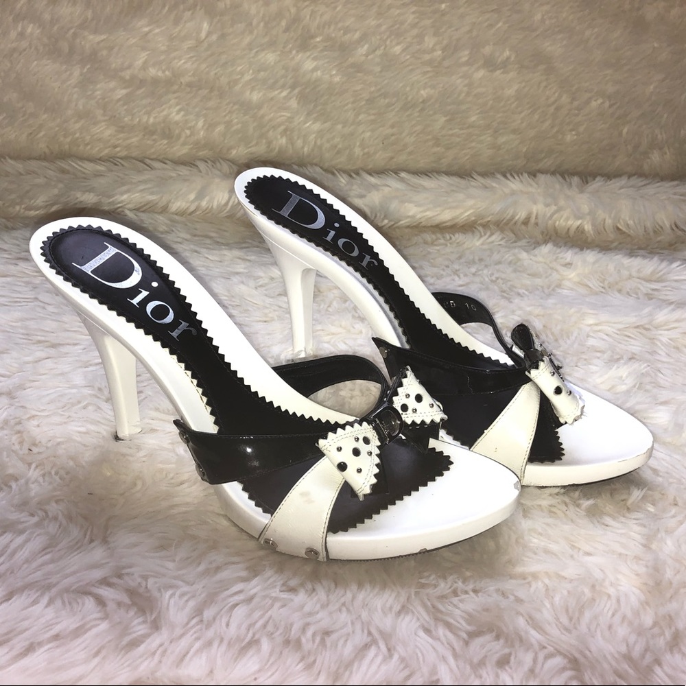 Dior Black and White Heels